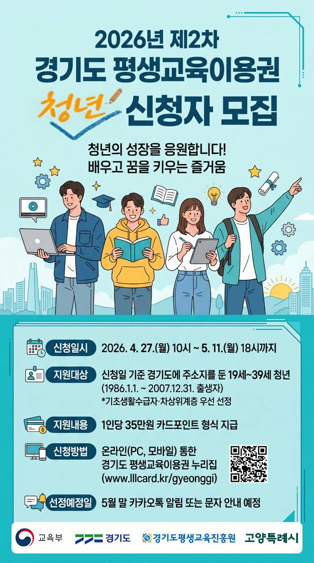 평생교육이용권’ 신청 당부