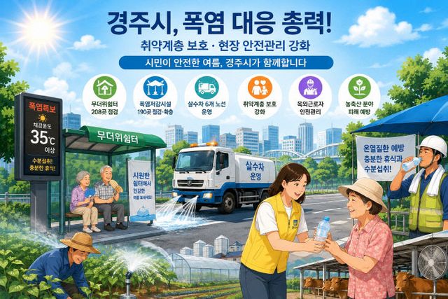 경주시 폭염 대응 종합대책 본격 가동