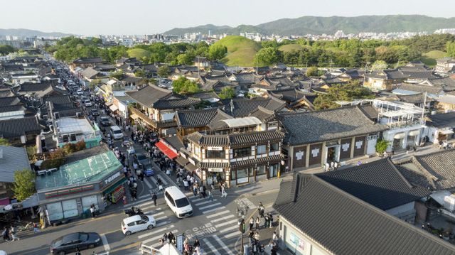 황리단길 일원 전경