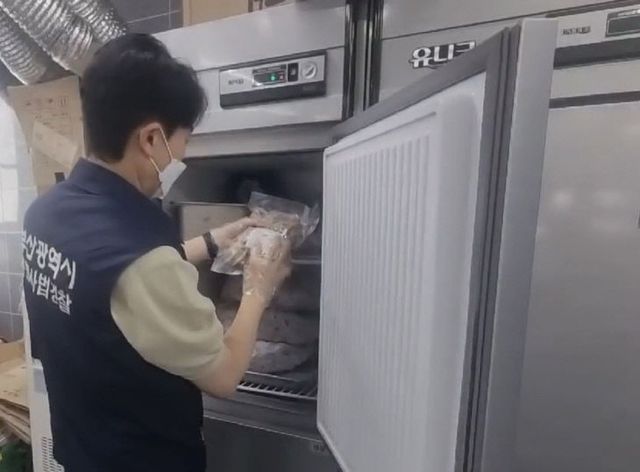 일반음식점 등 식자재 보관시설 점검 현장 사진