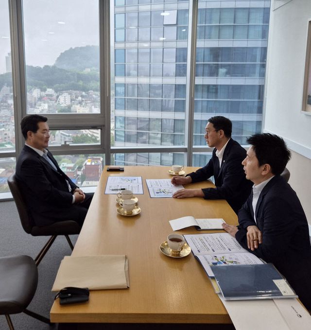 부안군수, 문성요 새만금개발청장 면담 부안권역