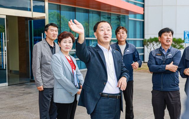 유명현 산청군수 카이 방문