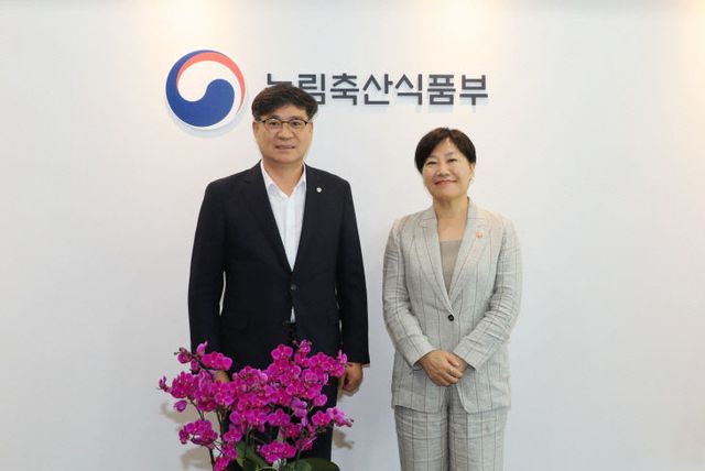 함양군 송미령 농식품부 장관 만나 농정 현안 건의