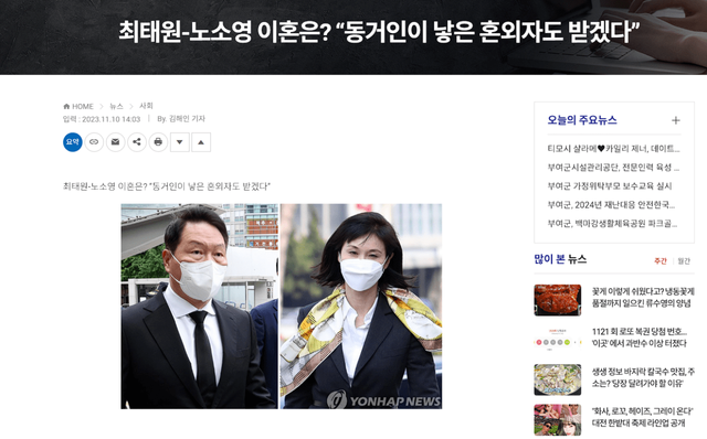 image.png 최태원 이혼소송에서 여론이 싸늘한 이유