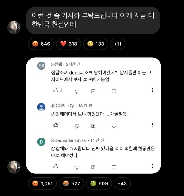 IMG_3232.jpeg 현재 상태가 심각한 정답소녀 유튜브 댓글들 ㄷㄷㄷㄷ