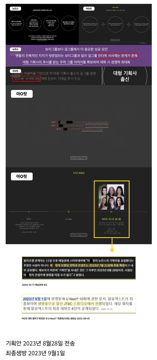 Screenshot_20241112_175837_Samsung Internet.jpg 공개된 아일릿 기획서로 가불기 걸린 하이브 빌리프랩