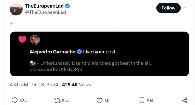 리산마 경합 털렸다는 글에 좋아요 누른 가르나초 ㄷㄷㄷㄷ