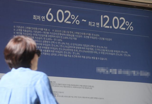 금리 7% 넘었는데 가계대출 1.6조 증가