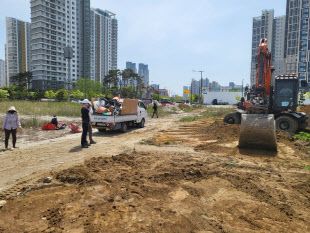 힐스테이트 인근 바다변 무단경작지