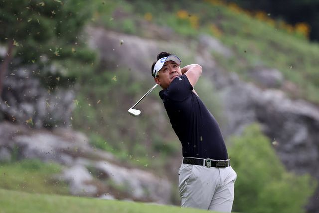 박상현 1번홀 세컨 아이언 샷