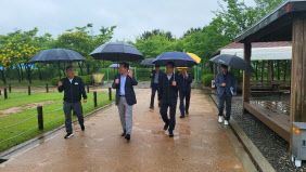 최계운 이사장과 안전시설