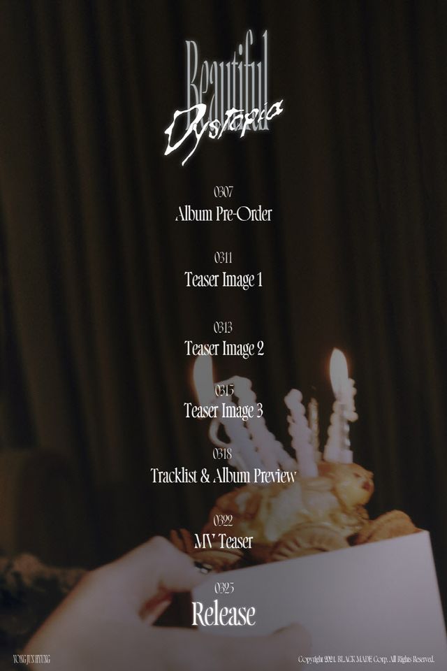 (0307) 용준형 Beautiful Dystopia 스케줄러