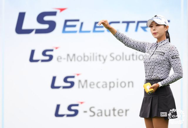 이채은2 제12회 E1 채리티오픈 2R 14번홀 바람확인