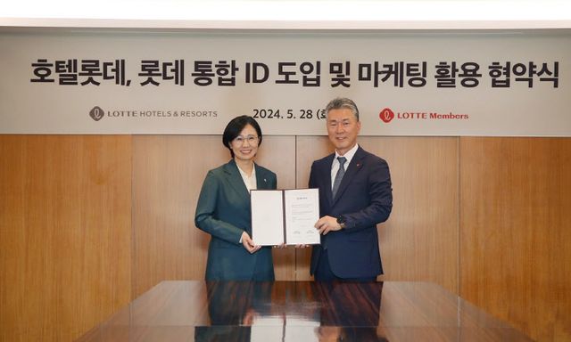 (사진)롯데호텔앤리조트_롯데멤버스와 통합ID 및 마케팅 협약식