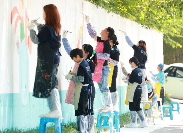 경인여대 벽화그리기