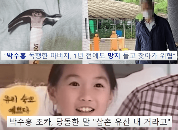 박수홍 친부와 박수홍의 조카 /사진=온라인 커뮤니티