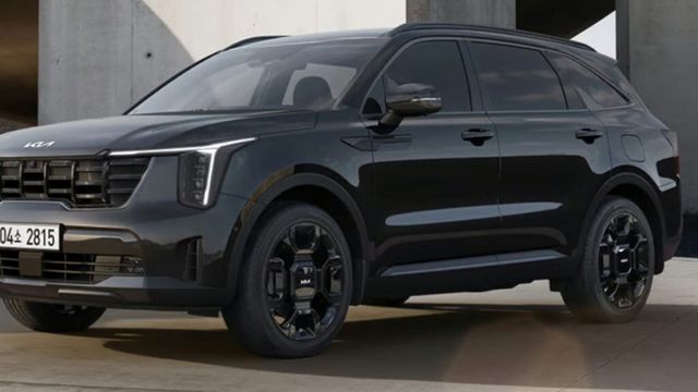 기아자동차 쏘렌토의 전면부 모습