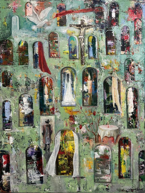 ▲ 순결한 신부(생명의정원), 91.1x120.6cm, Oil on Canvas, 2023 / 사진: 베카 갤러리 제공&nbsp;