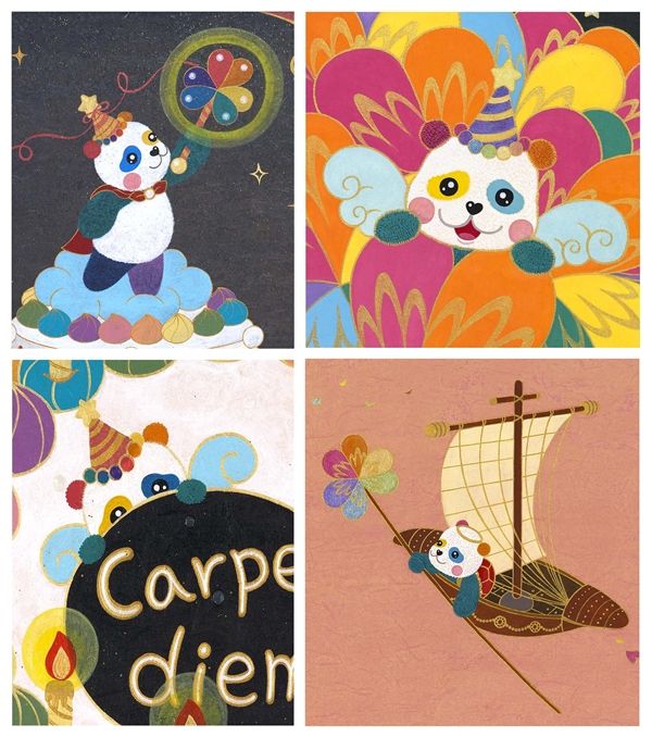 ▲ 전시작 중 판다곰 '몽다'가 들어간 부분 / 사진: 정혜련 제공