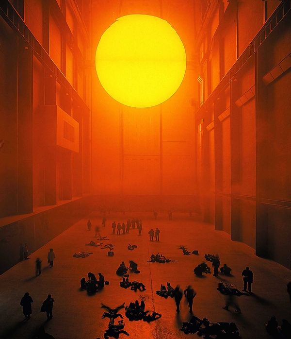 ▲ 작업을 하는 사람에 대해 처음 생각해보게 된 '올라퍼 엘리아슨'의 '황금태양' 작업