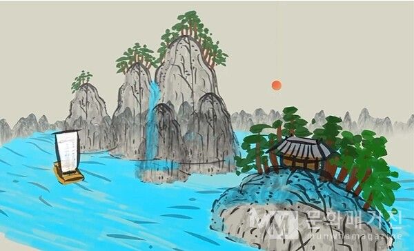 ▲ 산수화 수업 예시 작품 / 사진: 정혜련 제공