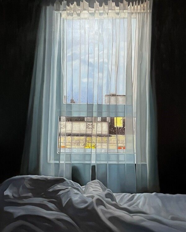 ▲ 정고요나, Untitled, 2024, oil on canvas, 162.2x130.3cm / 사진: 아트센터 화이트블럭 제공&nbsp;