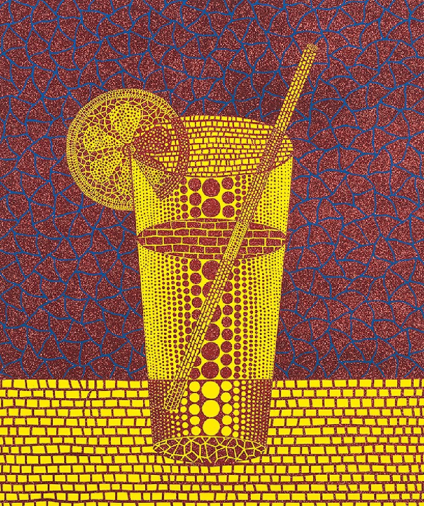 ▲ 사마 야요이, '레몬스퀘시', 1999, 실크스크린, 55×46cm / 사진: 경남도립미술관 제공