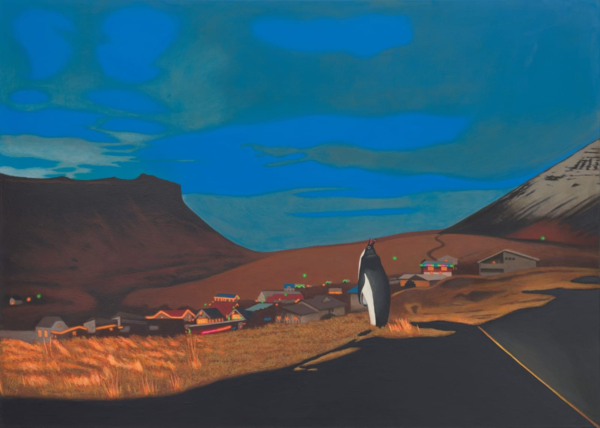 ▲ Aurora hunting, 2023,&nbsp;Oil on canvas,&nbsp;110x140cm / 사진: 초이앤초이갤러리 제공&nbsp;