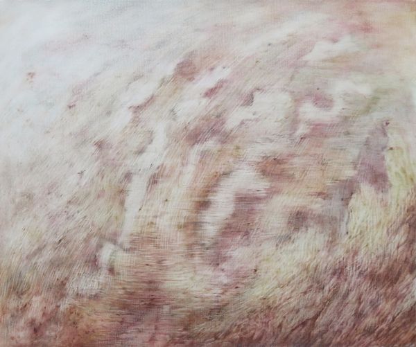 ▲ 솟아오르는 온갖 느낌, 60.6x72.7cm, Oil on canvas, 2023