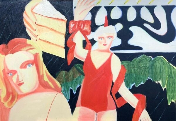 ▲ Abang, 마음의 도피, 2024, 91 x 116.8cm, Acrylic on canvas / 사진: SH GALLERY 제공