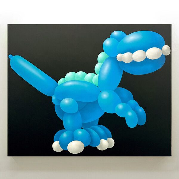 ▲ Fragile, T-rex, 2023, 130x162cm, Acrylic on canvas / 사진: SH GALLERY 제공&nbsp;