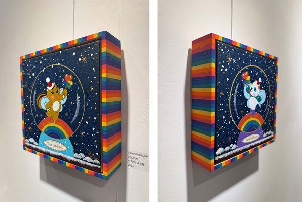 ▲ 'Happy Together' 전시작 中 / 사진: 정혜련 제공