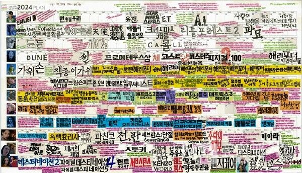 ▲ 벼내림이 기록한 2024년의 대형 포스터 달력 / 사진: 벼내림 제공