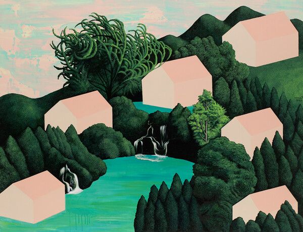 ▲&nbsp;Mina-Jin-Made-Road-6-2023-Acrylic-on-canvas-112-x-146-cm / 사진: 갤러리피치 제공&nbsp;