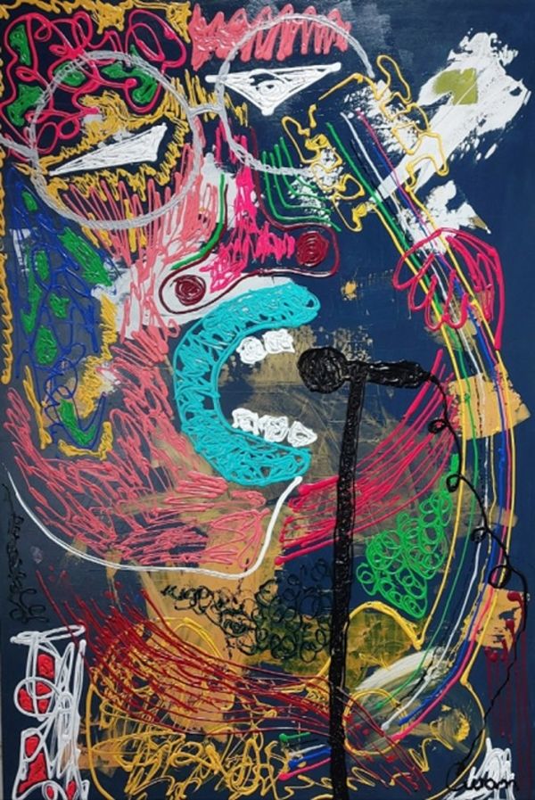 ▲ 김창완, '자화상' / 사진: 피움미술관 제공&nbsp;