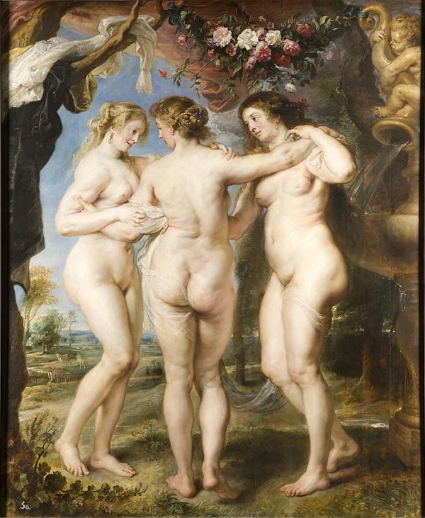 ▲ The Tree Graces, Peter Paul Rubens, 1636~1638