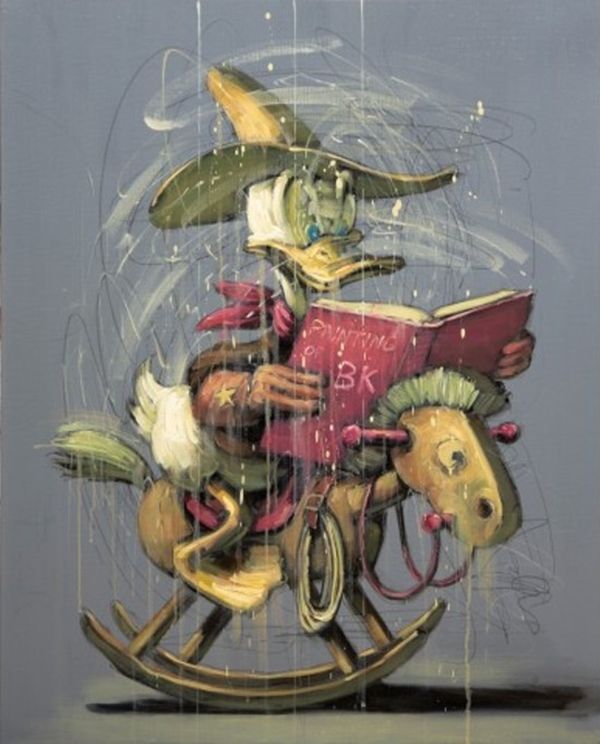 ▲&nbsp;'Paintoon_02', Oil on linen, 60.6x80.3cm, 2024 / 사진: 갤러리 그림손 제공&nbsp;