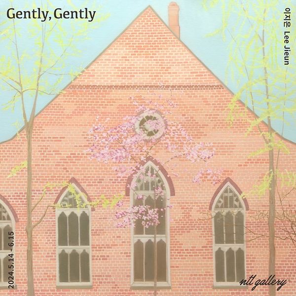 ▲ 정동의 봄, 이지은, Oil on canvas, 91x91cm, 2024