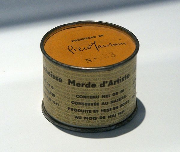 ▲ Artist's Shit, Piero Manzoni, 1961