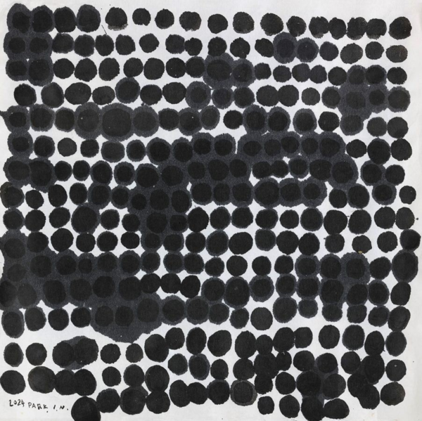 ▲ 박인경, GALETS 2, 2024, ENCRE SUR PAPIER HANJI, 50×50cm / 사진: 갤러리 바지우 제공&nbsp;