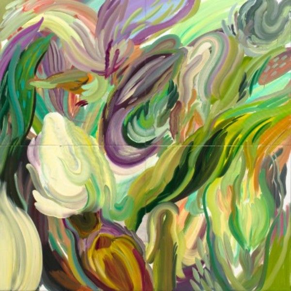 ▲ 초록의 끝에서(The end of the green), 2024, 182×182cm, Oil on canvas / 사진: 갤러리위 제공&nbsp;