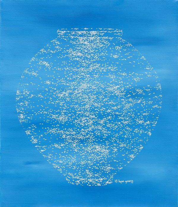 ▲ 물빛소나타, 53*45.6, Acrylic on canvas, 2025 / 사진: 갤러리단정 제공