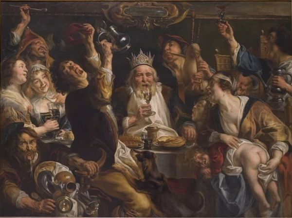 ▲ Jacob Jordaens, The King Drinks