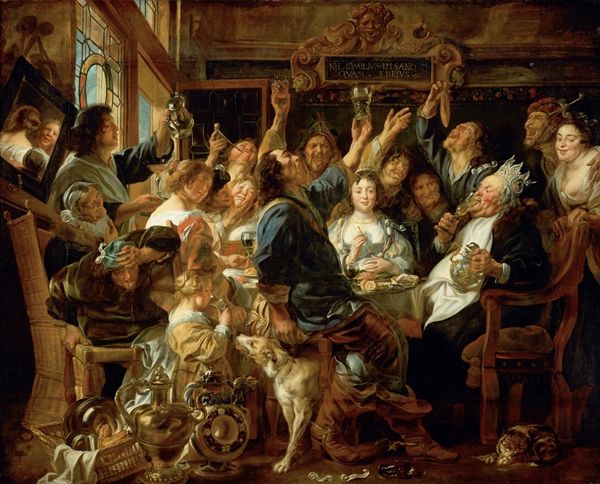 ▲ Jacob Jordaens, The Feast of the Bean King, 1640-1650