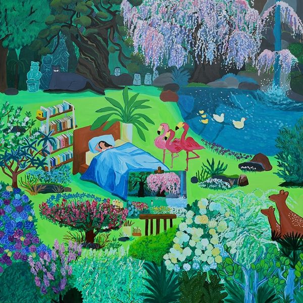 ▲ 몽중몽, Acrylic on canvas, 112.1X112.1cm, 2024