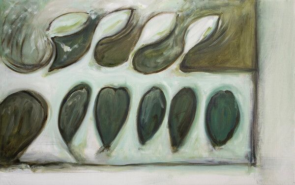 ▲ 피어나는 수줍음, 2024, 캔버스에 유채 / 사진: 개나리미술관 제공&nbsp;