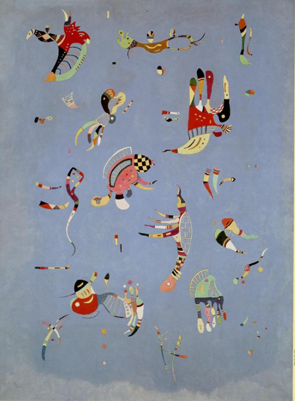 ▲ 칸딘스키(Kandinsky, Wassily/러시아/1866­-1944), 푸른 하늘(Sky Blue), 캔버스에 유채, 100×73cm, 1940