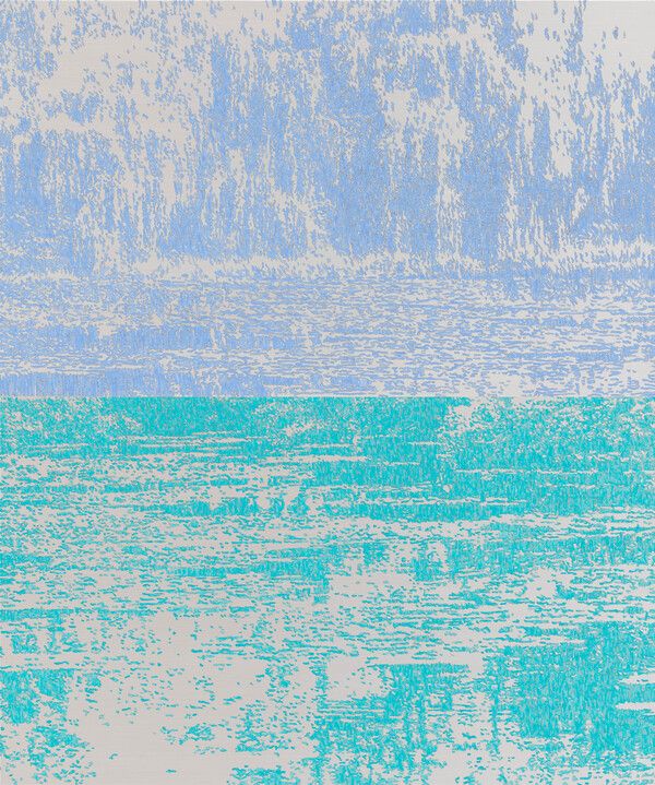 ▲ 신경철, T-HERE-SBP250652 2025 Acrylic & Pencil on linen 97x162.2cm / 사진: 리안갤러리 제공&nbsp;