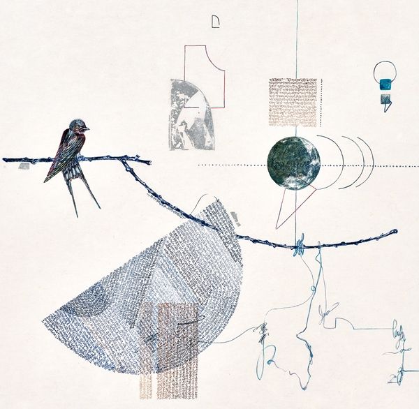 ▲ 문門door_15, 46.5x47.5cm, 순지에 채색 및 은박, 2022, 유정