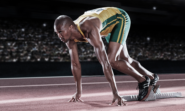 ▲ 크라우칭 스타트 자세. 우리나라 사람들은 기민하고 빠르다 / 사진: e스쿨존 제공